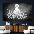 Black White Octopus Wall Art Canvas Print by MyGreatCanvas | Canvas Wall Art Prints | Photo Prints & Wall Decor