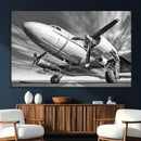 Vintage Airplane on Runway Canvas Print by MyGreatCanvas | Canvas Wall Art Prints | Photo Prints & Wall Decor