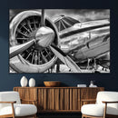 Vintage Antique Airplane Wall Art Canvas Print