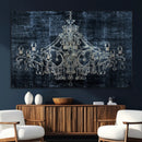 Dark Chandelier Wall Art Canvas Print by MyGreatCanvas | Canvas Wall Art Prints | Photo Prints & Wall Decor