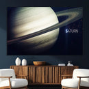 Framed Saturn Wall Art Canvas Print