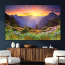 Mountain and Spring Wall Art Canvas Print by MyGreatCanvas | Canvas Wall Art Prints | Photo Prints & Wall Decor