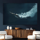 Swimmer Wall Art Canvas Print