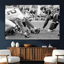 American Football Player Wall Art Canvas Print