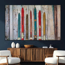Vintage Wooden Weathered Ski's in Front of an Old Barn Wall by MyGreatCanvas | Canvas Wall Art Prints | Photo Prints & Wall Decor