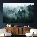 Misty Forest Wall Art – Serene Green Landscape Canvas Print, by MyGreatCanvas | Canvas Wall Art Prints | Photo Prints & Wall Decor