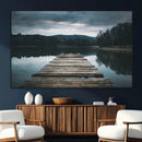 Wooden Bridge Near Lake Wall Art Canvas Print by MyGreatCanvas | Canvas Wall Art Prints | Photo Prints & Wall Decor