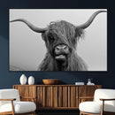 Texas Cow Wall Art Canvas, Texas Longhorn Cattle Canvas by MyGreatCanvas | Canvas Wall Art Prints | Photo Prints & Wall Decor