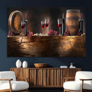 Wine and Barrels Wall Art Canvas Print by MyGreatCanvas | Canvas Wall Art Prints | Photo Prints & Wall Decor