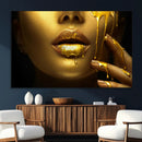 Gold and Women Wall Art Canvas Print by MyGreatCanvas | Canvas Wall Art Prints | Photo Prints & Wall Decor