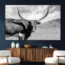 Longhorn Wall Art Canvas Print, Framed Ranch Wall Art Canvas by MyGreatCanvas | Canvas Wall Art Prints | Photo Prints & Wall Decor