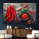 Red Pepper Kitchen and Restaurant Wall Wall Art, Red Pepper by MyGreatCanvas | Canvas Wall Art Prints | Photo Prints & Wall Decor