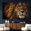Mighty Lion Wall Art Canvas Print – Majestic Animal Portrait by MyGreatCanvas | Canvas Wall Art Prints | Photo Prints & Wall Decor