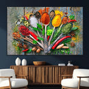 Spoonful of Spices Cooking Wall Art Canvas Print - Vibrant by MyGreatCanvas | Canvas Wall Art Prints | Photo Prints & Wall Decor