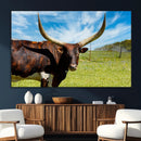 Longhorn and Cow Wall Art, Country Cow Wall Decor Canvas by MyGreatCanvas | Canvas Wall Art Prints | Photo Prints & Wall Decor