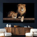 Lion Canvas Wall Art – Majestic Animal Print Artwork for by MyGreatCanvas | Canvas Wall Art Prints | Photo Prints & Wall Decor