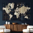World Map Canvas Print – Detailed Map of the World Wall Art by MyGreatCanvas | Canvas Wall Art Prints | Photo Prints & Wall Decor