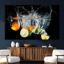 Kitchen Wall Art, Kitchen Fruits Art Canvas Print