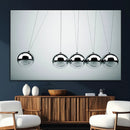 Newton's Cradle Wall Art Canvas Print, Framed Newton Cradle
