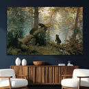 Grizzly Bear Cubs Wall Art Canvas Print