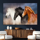 Animal Wall Art Three Horses Farmhouse Art Canvas, Framed by MyGreatCanvas | Canvas Wall Art Prints | Photo Prints & Wall Decor
