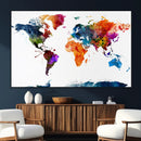 World Map Canvas Print – Detailed Map of the World Wall Art by MyGreatCanvas | Canvas Wall Art Prints | Photo Prints & Wall Decor