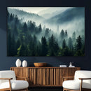 Captivating Misty Forest Wall Art Premium Canvas Print a by MyGreatCanvas | Canvas Wall Art Prints | Photo Prints & Wall Decor