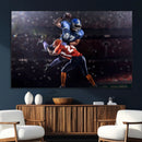 American Football Wall Art Canvas Print, Stadium Sport Wall