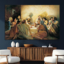 Last Supper Wall Art Canvas Print, Framed Jesus Painting Art