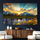 Grand Teton Park Sunrise Wall Art – Vibrant Landscape Canvas by MyGreatCanvas | Canvas Wall Art Prints | Photo Prints & Wall Decor