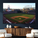 Colorado Rockies Coors Field Wall Art Canvas Print - MLB