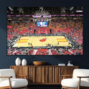 Miami Heat Basketball Team Print Wall Art- Kaseya Center by MyGreatCanvas | Canvas Wall Art Prints | Photo Prints & Wall Decor