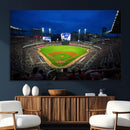 Truist Park Night Game Canvas Art - Atlanta Braves Stadium
