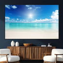 Blue Ocean Wall Art Canvas Print - Tranquil Ocean Paradise