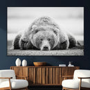 Resting Grizzly Bear Wall Art Canvas Print – Majestic Lazy by MyGreatCanvas | Canvas Wall Art Prints | Photo Prints & Wall Decor