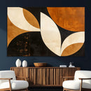 Geometric Abstract Wall Art Canvas Print, Mid Century Modern
