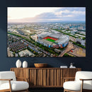 Old Trafford Manchester United Stadium Wall Art Canvas Print