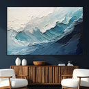 Ocean Wave Canvas Wall Art Print – Coastal Living Room Large
