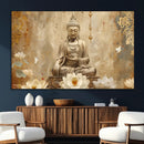 Buddha Wall Art Canvas Print, Buddha Meditation Room Decor,