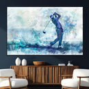 Golf Swing Wall Art Canvas Print - Sports-Inspired by MyGreatCanvas | Canvas Wall Art Prints | Photo Prints & Wall Decor