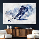 Hockey Player Wall Art Canvas Print - Sports-Inspired