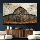 Rustic Barn Wall Art | Farmhouse Wall Decor Canvas Print |