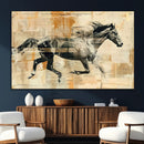 Chines Style Running Horse Western Wall Art | Farmhouse Wall