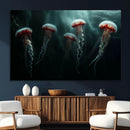 Abstract Jellyfish Wall Art Canvas Print