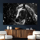 Winter Horse Wall Art | Black and White Horse Print | Ready by MyGreatCanvas | Canvas Wall Art Prints | Photo Prints & Wall Decor