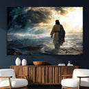 Jesus Walking Water Wall Art – Inspirational Christian by MyGreatCanvas | Canvas Wall Art Prints | Photo Prints & Wall Decor