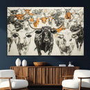 Texas Longhorn Wall Art Canvas Print – Herd Abstract Cow by MyGreatCanvas | Canvas Wall Art Prints | Photo Prints & Wall Decor