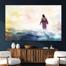 Watercolor Jesus Walking on Water Canvas Print, Christian by MyGreatCanvas | Canvas Wall Art Prints | Photo Prints & Wall Decor