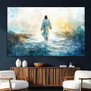 Watercolor Jesus Walking on Water Canvas Print, Christian by MyGreatCanvas | Canvas Wall Art Prints | Photo Prints & Wall Decor