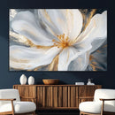 White and Gold Floral Canvas Wall Art - Framed and Ready to by MyGreatCanvas | Canvas Wall Art Prints | Photo Prints & Wall Decor